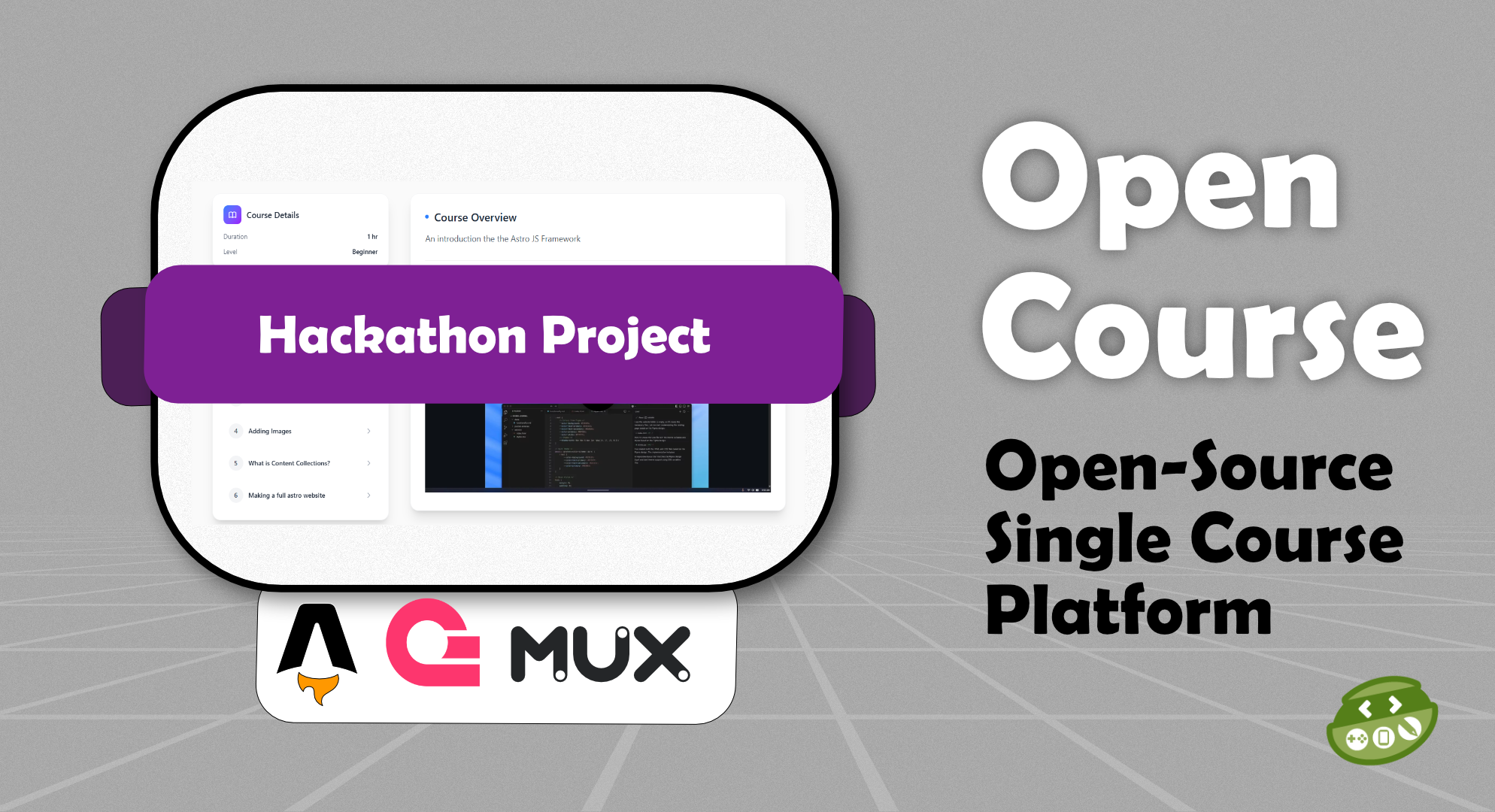 Screenshot of Open Course project